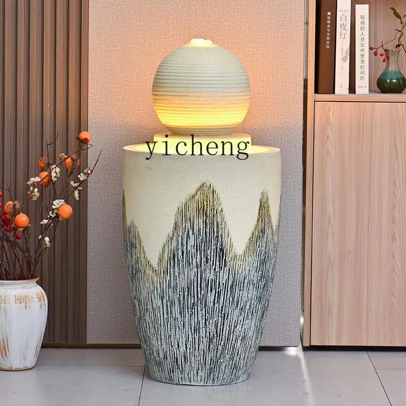 ZK pouring water ornament circulating water living room entrance office desktop new home gift
ZK pouring water ornament circulating water living room entrance office desktop new home gift