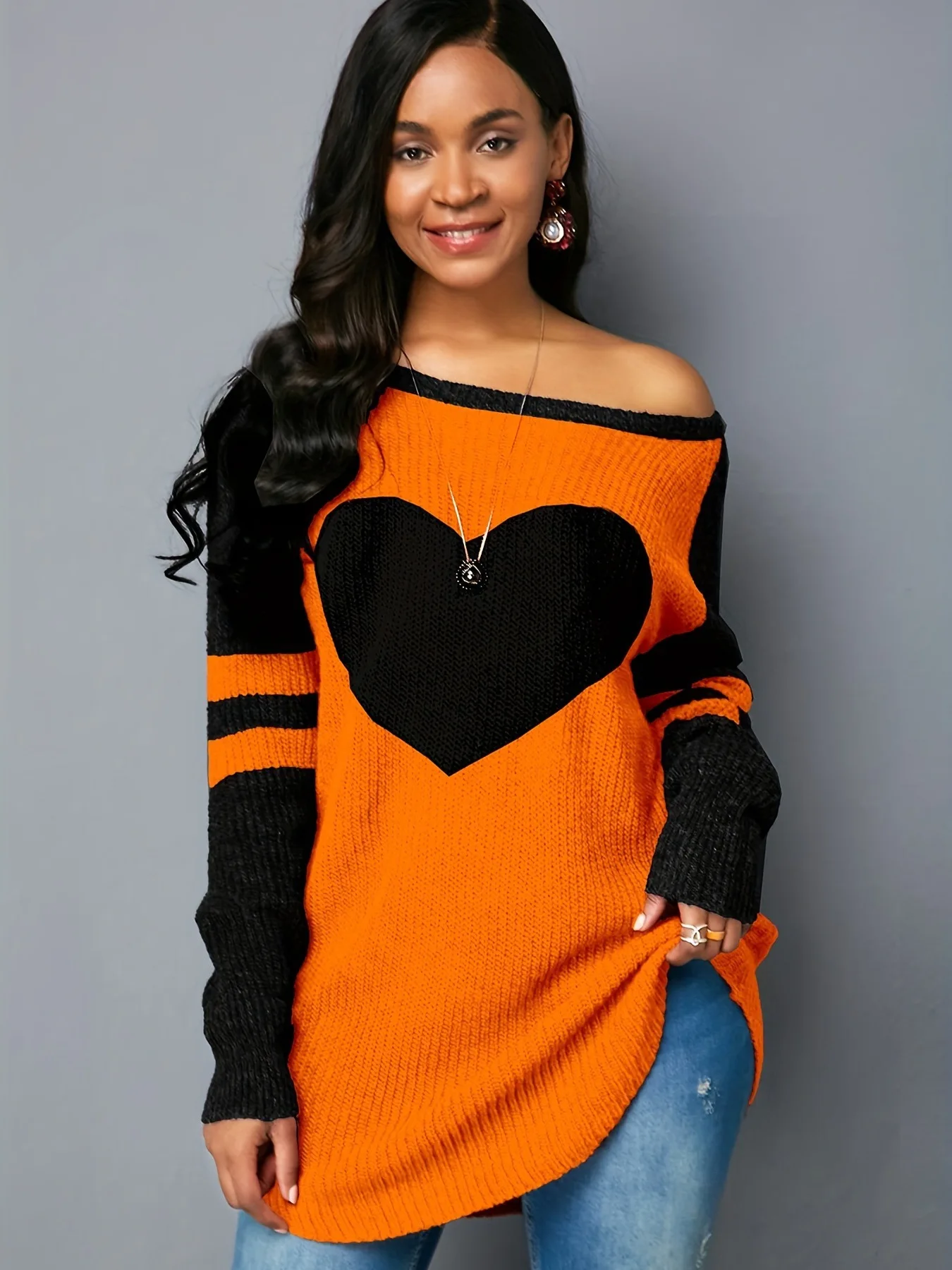 Женский вязаный свитер Vntine's Day, круглый топ Ne Long Sve Color Blo Heart с рисунком, осень-зима
Женский вязаный свитер Vntine's Day, круглый топ Ne Long Sve Color Blo Heart с рисунком, осень-зима