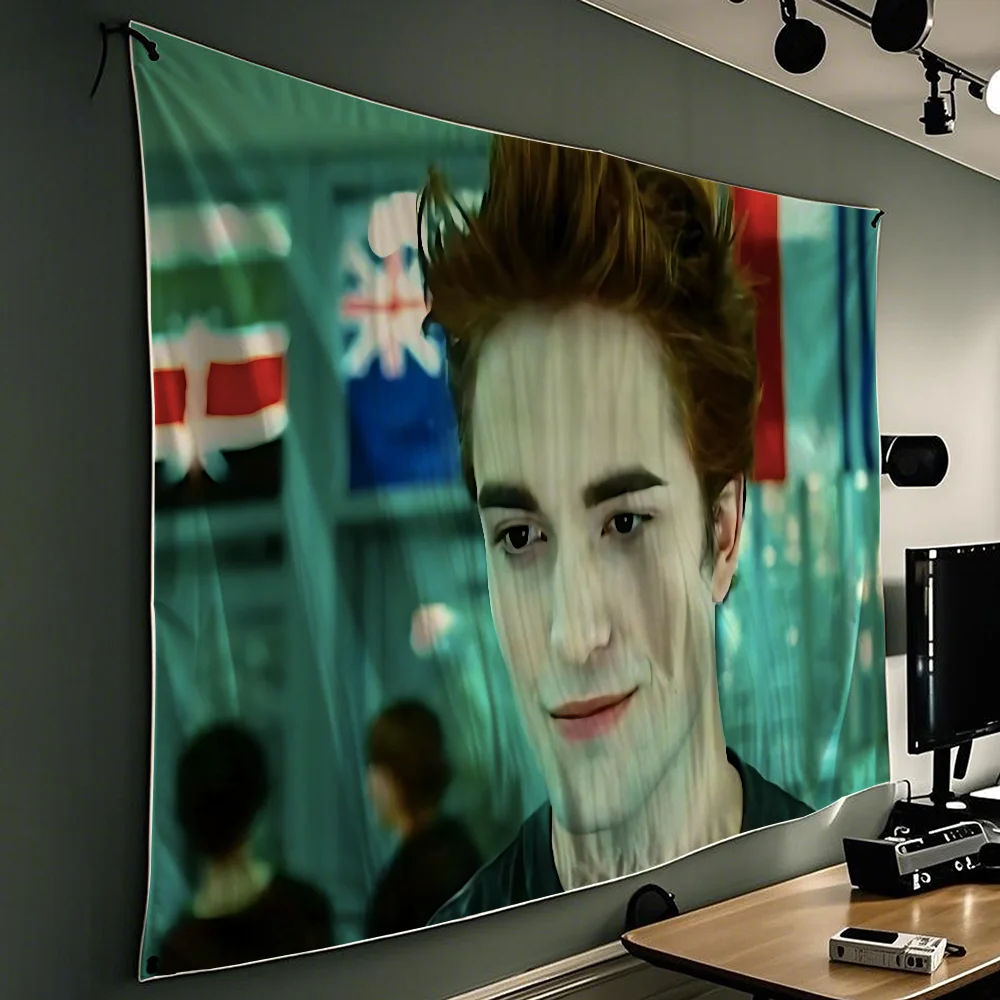 Robert Pattinson T-Twilight Flag Tapestry Funny Banner For College Dorm Room Bedroom Outdoor Living Room Wall Art Decor Party
Robert Pattinson T-Twilight Flag Tapestry Funny Banner For College Dorm Room Bedroom Outdoor Living Room Wall Art Decor Party
