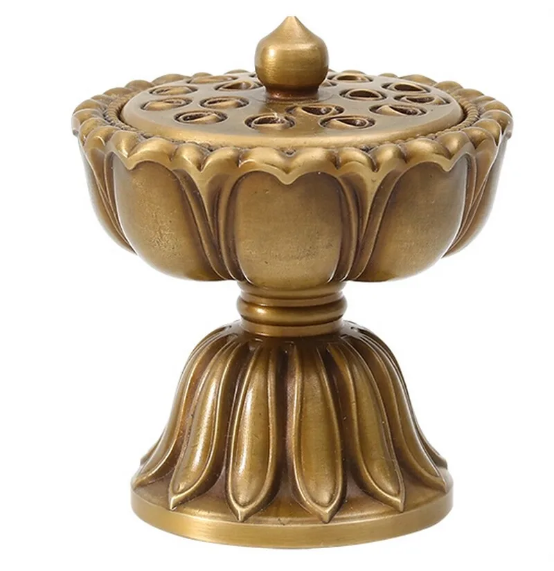 Brass Lotus Lamp Incense Coil Burner Statue Home Zen Decor
Brass Lotus Lamp Incense Coil Burner Statue Home Zen Decor