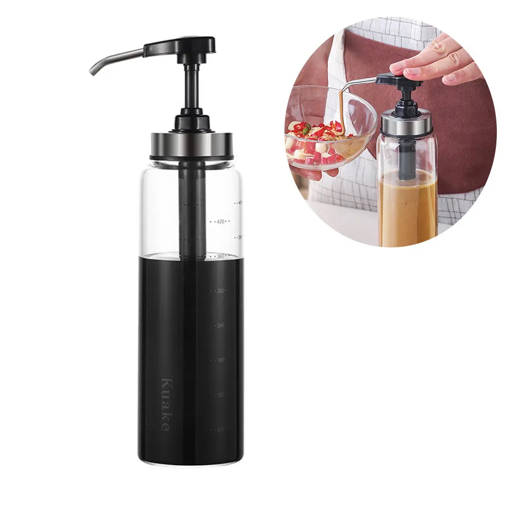 500Ml Professional Sauce Dispenser Bottle Glass Container Stainless Steel Lever for Thick Condiments Salad Dressing Olive Oil
500Ml Professional Sauce Dispenser Bottle Glass Container Stainless Steel Lever for Thick Condiments Salad Dressing Olive Oil
