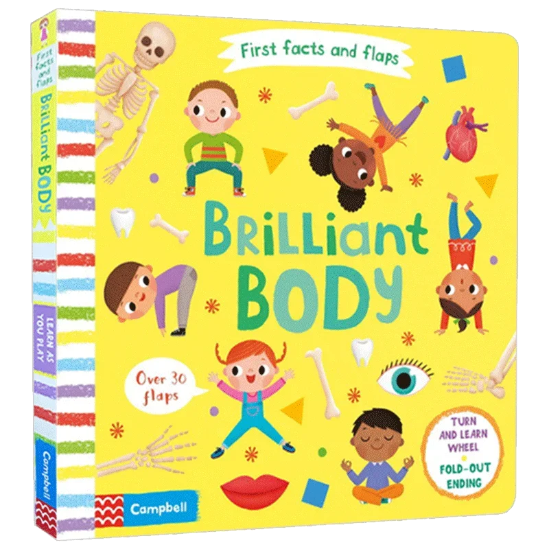 Brilliant Body First Facts and Flaps STEM, Children's books aged 3 4 5 6, English Popular science picture books, 9781529002799
Brilliant Body First Facts and Flaps STEM, Children's books aged 3 4 5 6, English Popular science picture books, 9781529002799
