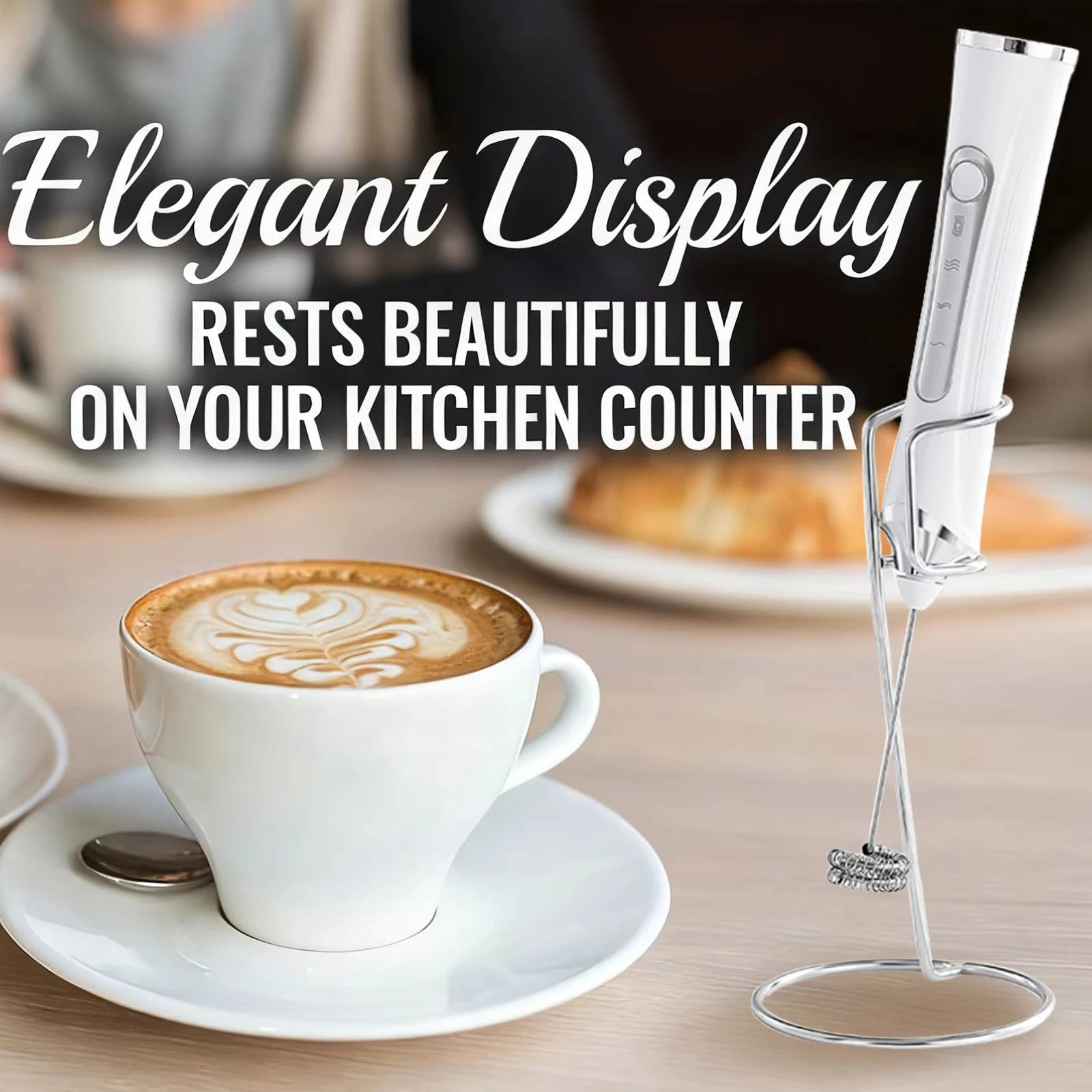 1 set of electric milk frother, 3-speed dual stick electric coffee frother, egg beater, USB rechargeable milk mixer
1 set of electric milk frother, 3-speed dual stick electric coffee frother, egg beater, USB rechargeable milk mixer