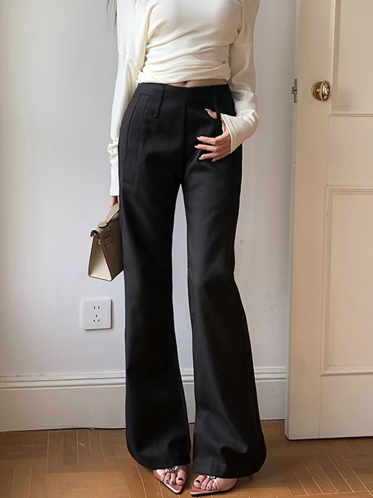 Slimming High Waist Wide Leg Pants Women's Casual Trousers Bla Suit Straight Cut Pants Autumn Winter New Sle Bell Bot
Slimming High Waist Wide Leg Pants Women's Casual Trousers Bla Suit Straight Cut Pants Autumn Winter New Sle Bell Bot
