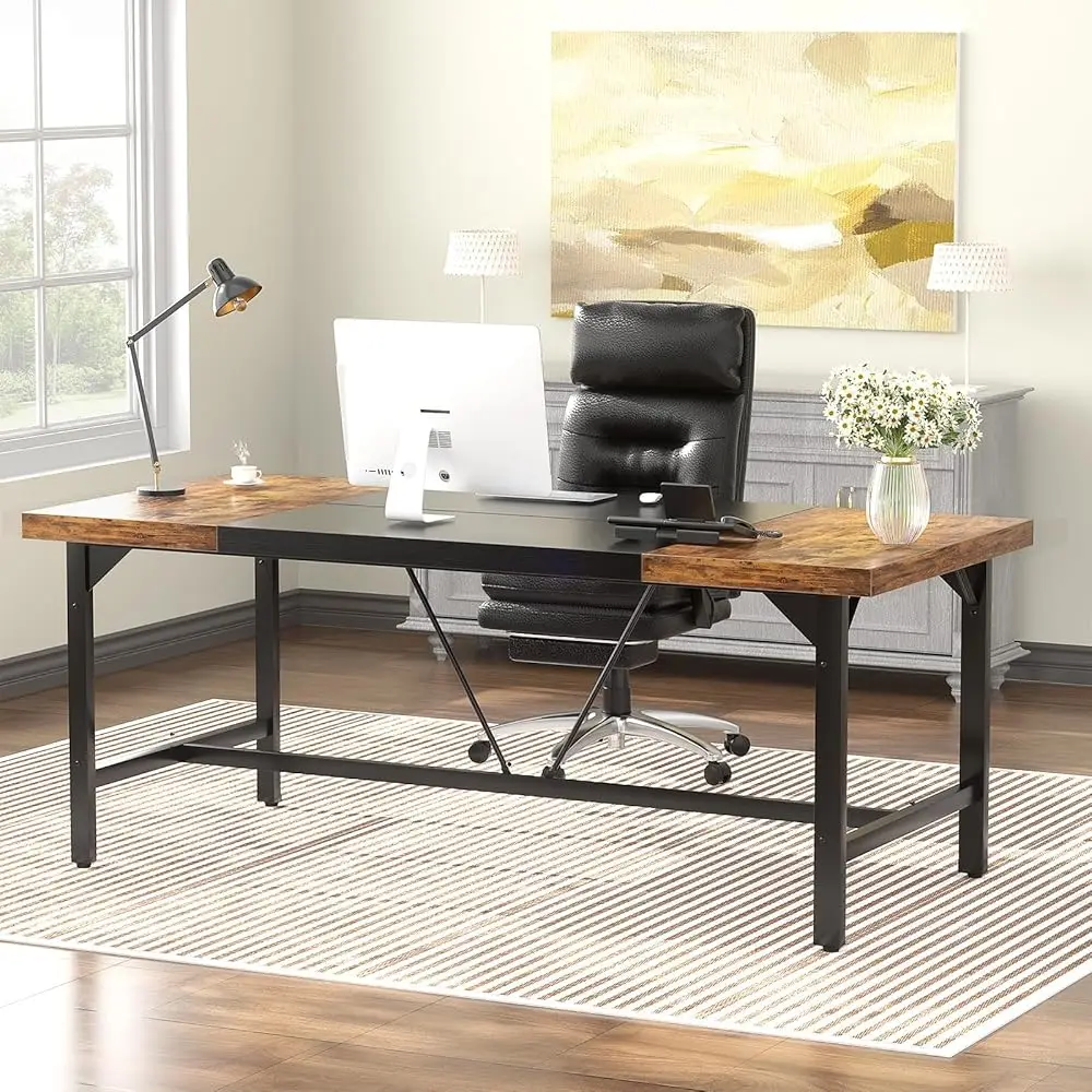 Large Computer Desk, 63 X 31.5 H Long Office Desks, Premium Sturdy 2 Person Desk, 1.4” Thi Study Writing Table, Modern Laptop
Large Computer Desk, 63 X 31.5 H Long Office Desks, Premium Sturdy 2 Person Desk, 1.4” Thi Study Writing Table, Modern Laptop