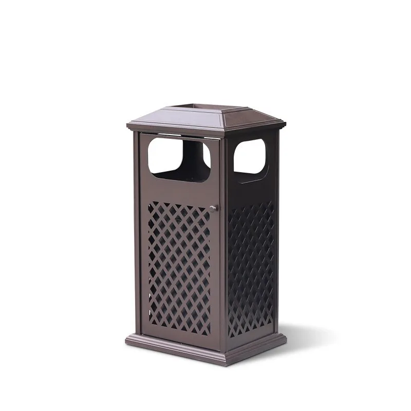 Outdoor rust-proof cast aluminum trash can, villa courtyard peel box, high-end community trash can
Outdoor rust-proof cast aluminum trash can, villa courtyard peel box, high-end community trash can