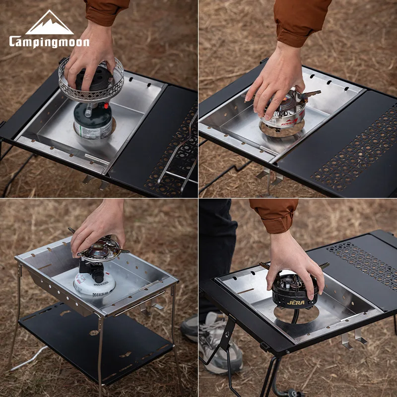 CAMPINGMOON Cheap Factory CK-25PG Stainless Steel Korean Style Windproof Furnace Plate Frame for Camping Sinking IGT One Unit
CAMPINGMOON Cheap Factory CK-25PG Stainless Steel Korean Style Windproof Furnace Plate Frame for Camping Sinking IGT One Unit