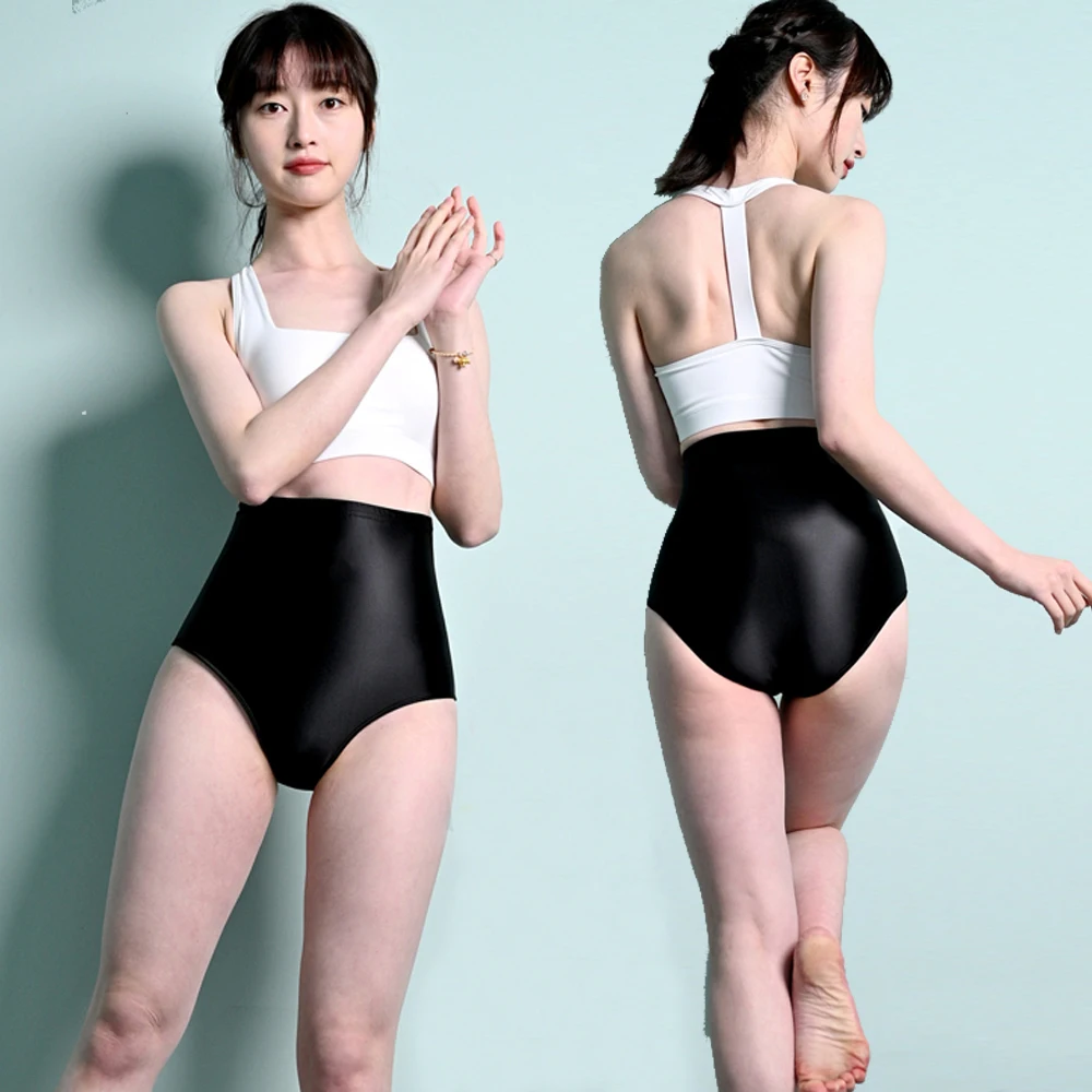Women's Sexy Satin High-Waist Briefs Opaque Glossy Shiny Underwear Yoga Gym Fitness Shorts Solid Ladies Panties Underwear MJINM
Women's Sexy Satin High-Waist Briefs Opaque Glossy Shiny Underwear Yoga Gym Fitness Shorts Solid Ladies Panties Underwear MJINM