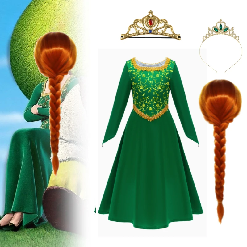 Dress Halloween Cosplay Fantasy Fiona Dress Shrek Dress Up Green Princess Costume Halloween Fancy Fantasy Party Suit Roleplay
Dress Halloween Cosplay Fantasy Fiona Dress Shrek Dress Up Green Princess Costume Halloween Fancy Fantasy Party Suit Roleplay