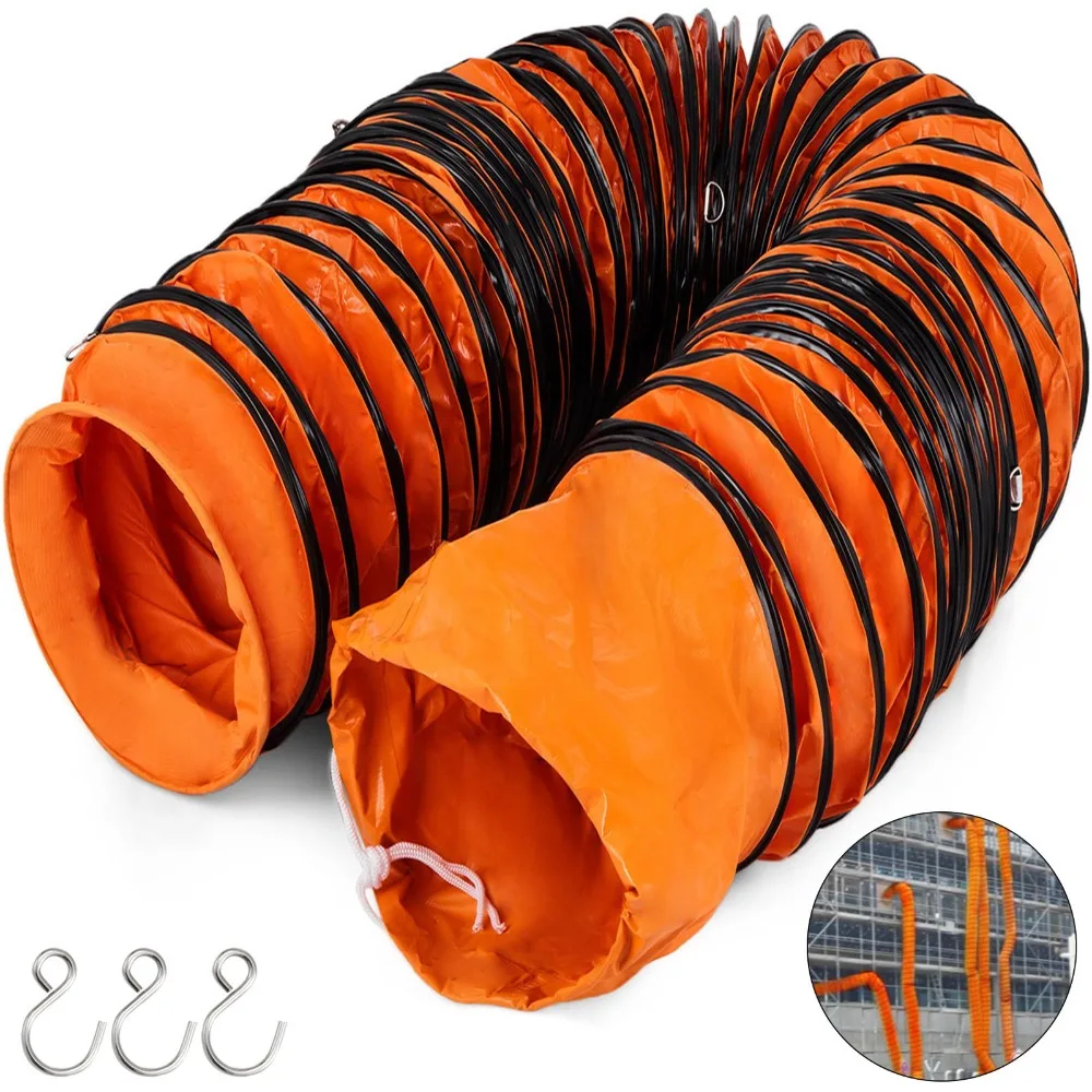 PVC Flexible Duct Hosing 25ft L hose ⌀ 8 inch Fan 7.6M Quick Connect ON SALE
PVC Flexible Duct Hosing 25ft L hose ⌀ 8 inch Fan 7.6M Quick Connect ON SALE