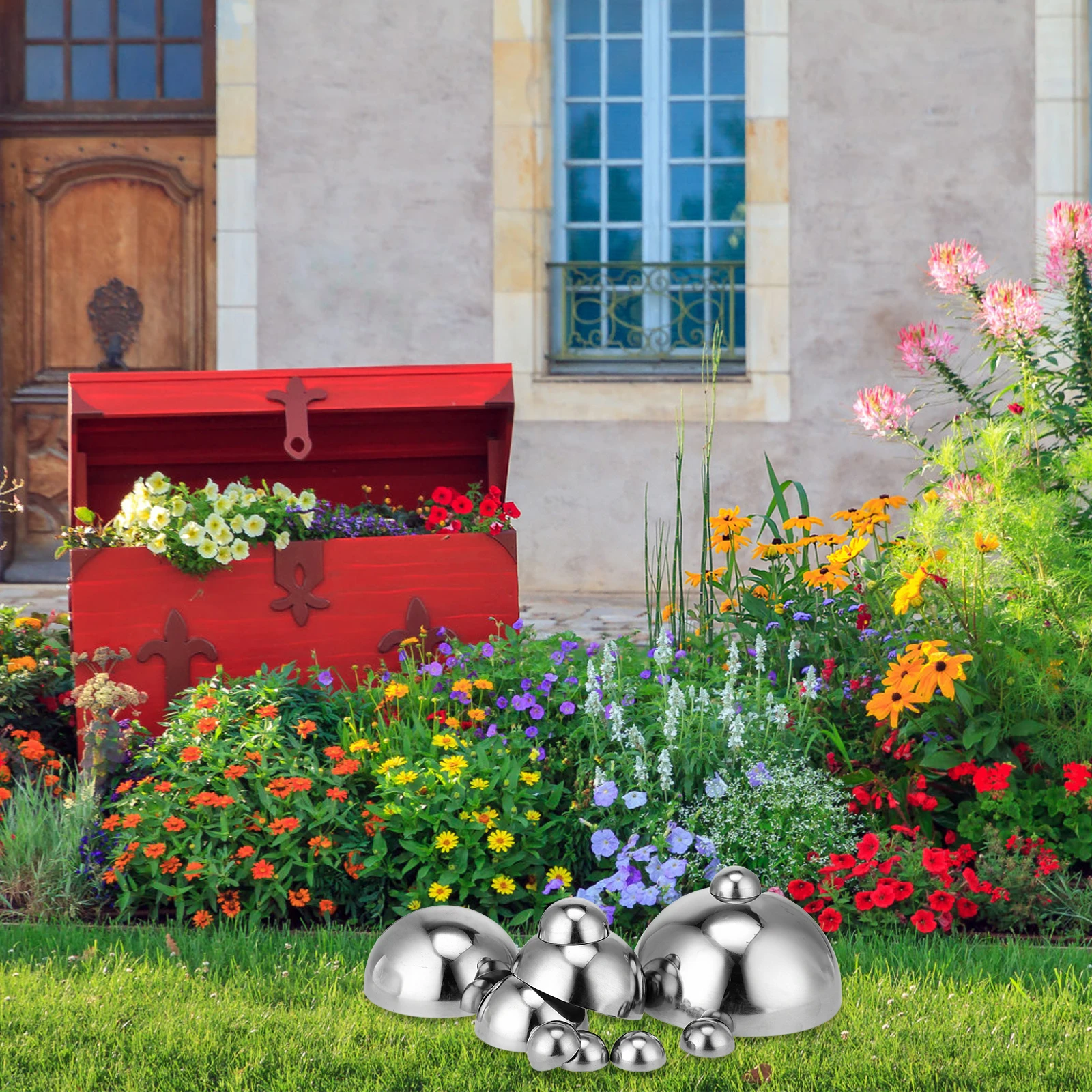 10pcs Stainless Steel Decorative Balls 38mm 51mm 80mm 100mm 160mm Garden Mirror Globes Outdoor Spheres Pool Decor
10pcs Stainless Steel Decorative Balls 38mm 51mm 80mm 100mm 160mm Garden Mirror Globes Outdoor Spheres Pool Decor