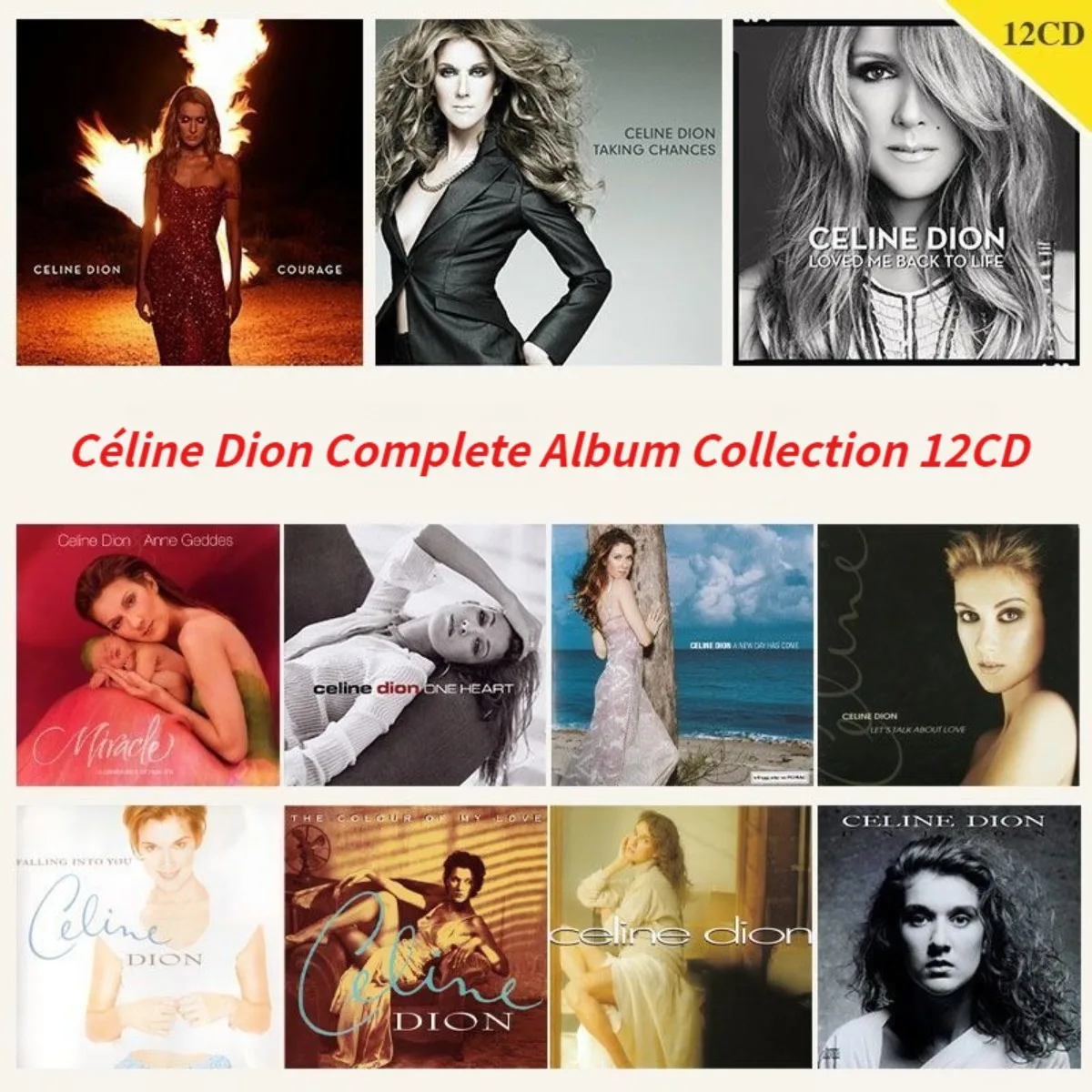 Celine Dion The Ultimate Complete Album Collection Only CD Lossless Burned Disc Vocal Pop Music Audio 12CD
Celine Dion The Ultimate Complete Album Collection Only CD Lossless Burned Disc Vocal Pop Music Audio 12CD