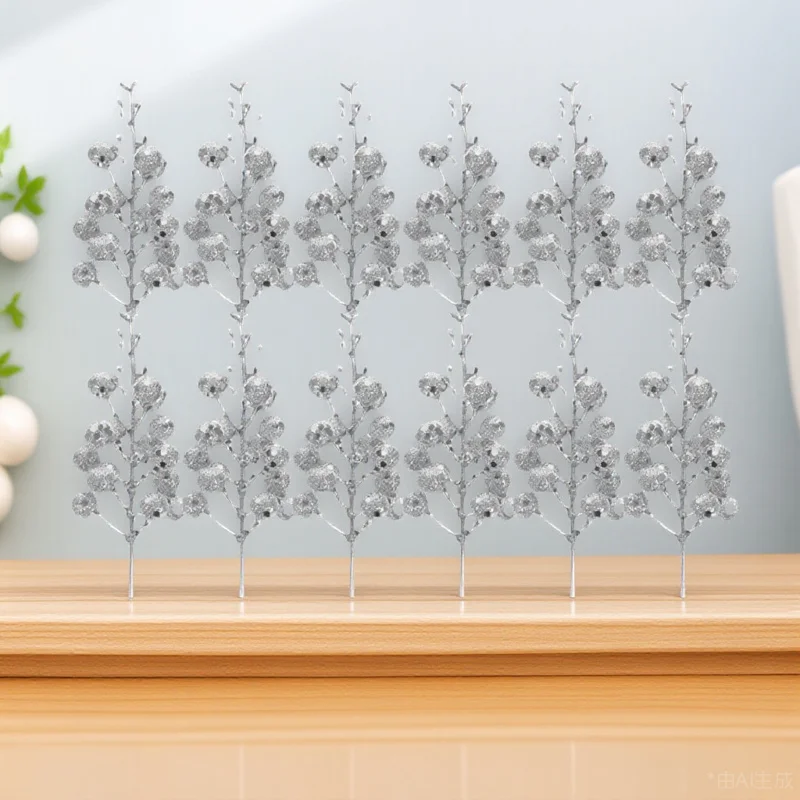 12pcs Artificial Picks Glitter Fake Berry Stems Christmas Tree Decor Holiday Crafts Winter Home Decor Wedding Party
12pcs Artificial Picks Glitter Fake Berry Stems Christmas Tree Decor Holiday Crafts Winter Home Decor Wedding Party