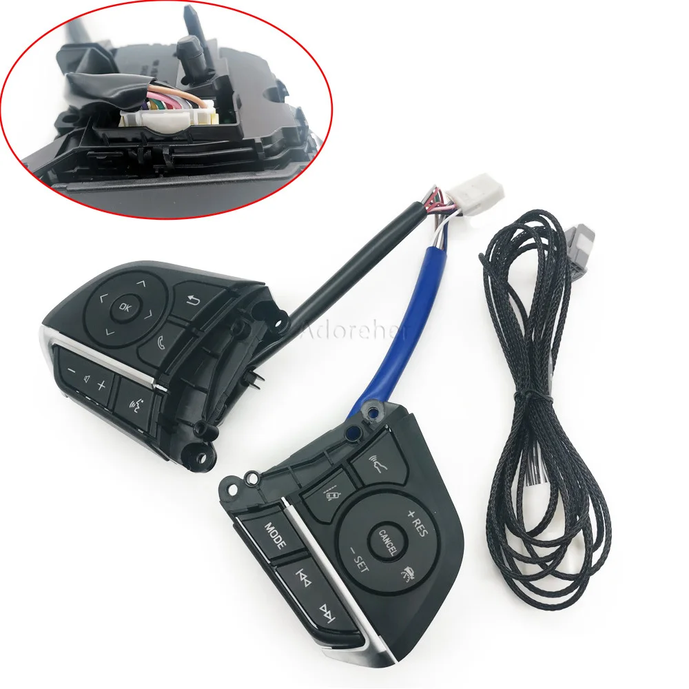 Steering Wheel Cruise Control Button Switch with Wiring Harness for Toyota Camry Corolla 2019 2020 2021 2022 2023 Accessories
Steering Wheel Cruise Control Button Switch with Wiring Harness for Toyota Camry Corolla 2019 2020 2021 2022 2023 Accessories