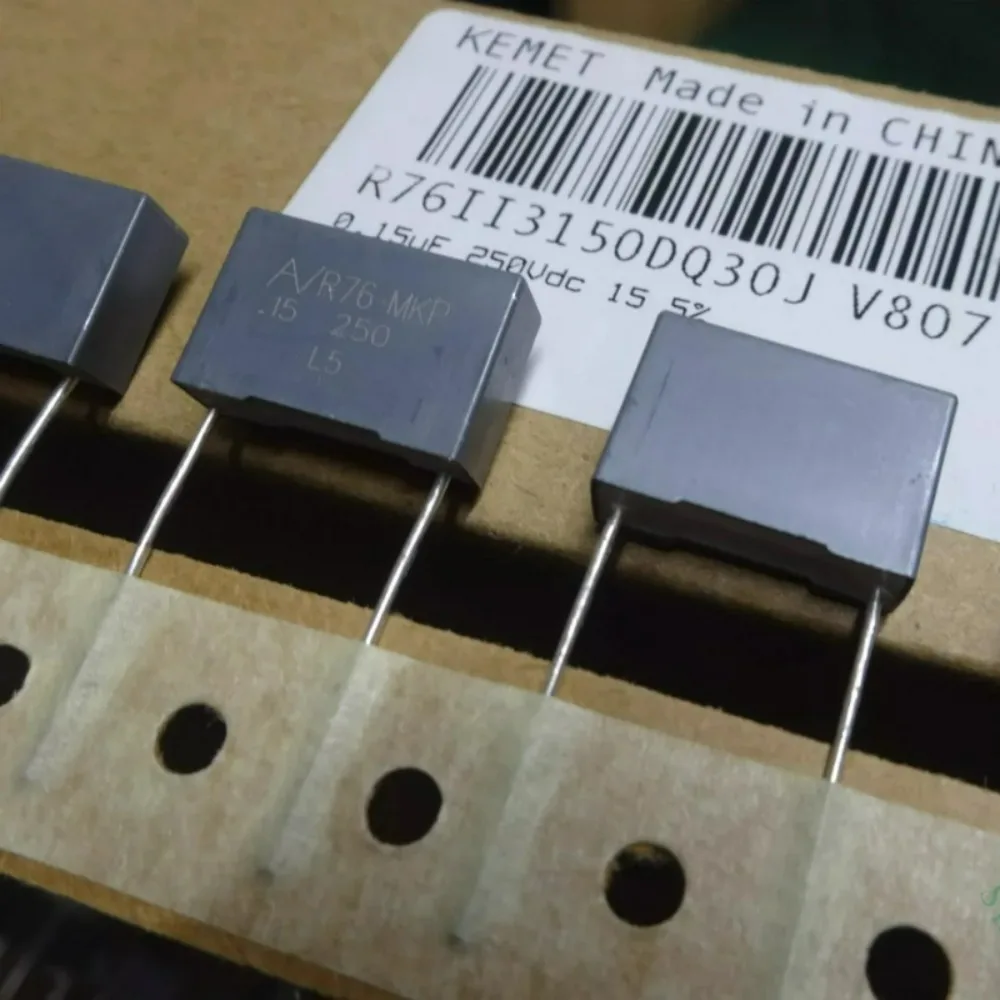 10pcs/lot AV R76 0.15uf 250V 150nf u15 154 J Brand New 15mm Film Capacitor (Thickness: 6mm) R76II3150DQ30J
10pcs/lot AV R76 0.15uf 250V 150nf u15 154 J Brand New 15mm Film Capacitor (Thickness: 6mm) R76II3150DQ30J