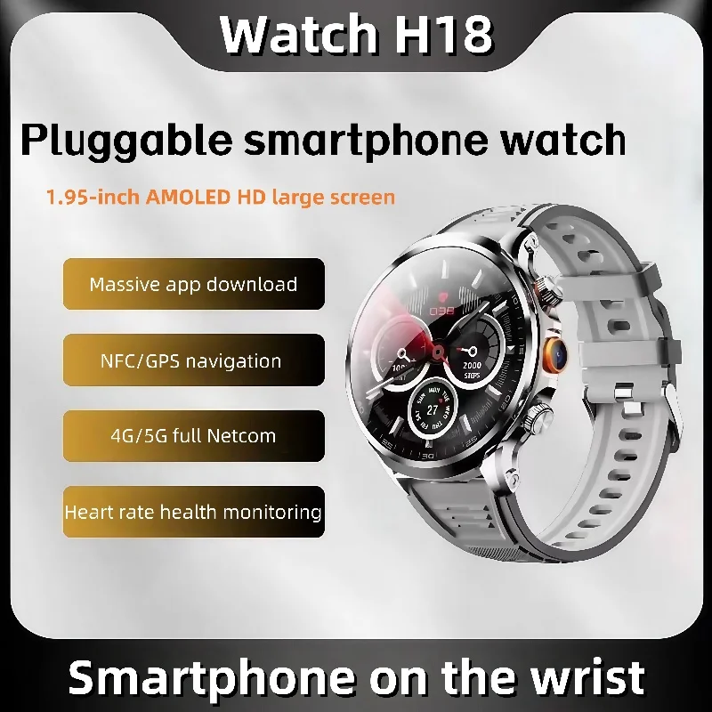 H18 Смарт-часы с камерой 500 Вт, память 128 ГБ, 1 95-дюймовый IPS-дисплей, GPS, WIFI, отслеживание сердечного ритма, Android 9 0 Smartwatch 
H18 Смарт-часы с камерой 500 Вт, память 128 ГБ, 1 95-дюймовый IPS-дисплей, GPS, WIFI, отслеживание сердечного ритма, Android 9 0 Smartwatch