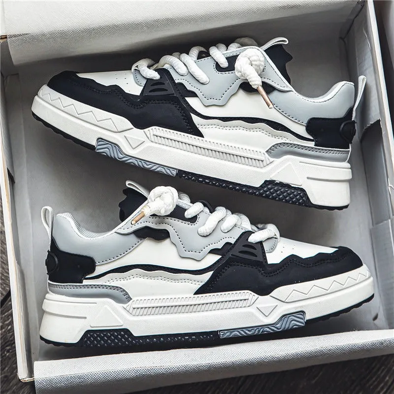 Luxury Men's Sneakers High Quality Leather Casual Shoes Fashion Street Skateboard Shoes for Men Platform Vulcanized Shoes Tennis
Luxury Men's Sneakers High Quality Leather Casual Shoes Fashion Street Skateboard Shoes for Men Platform Vulcanized Shoes Tennis