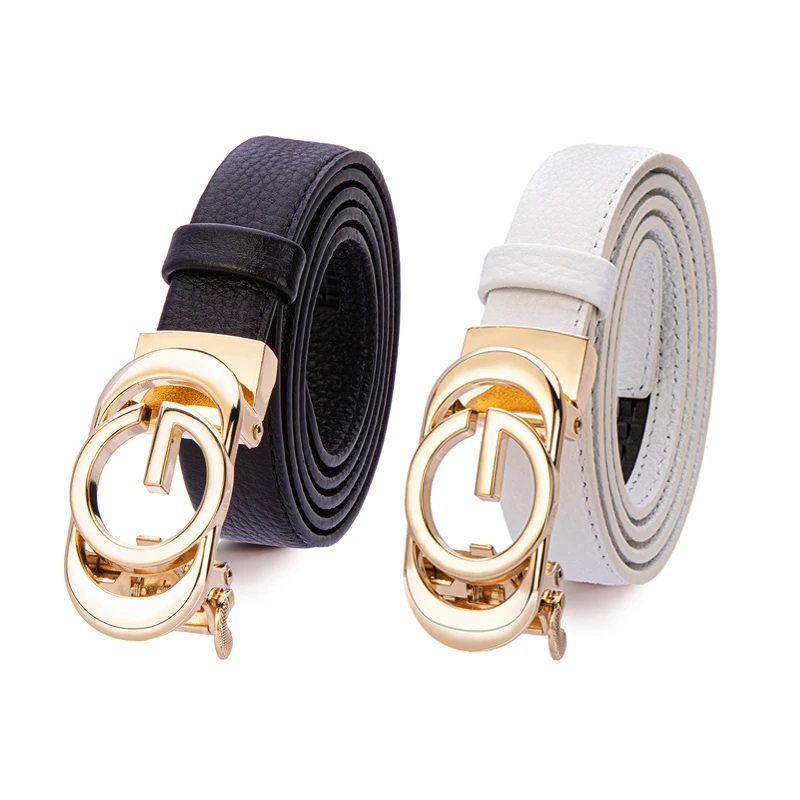 2 Pack Chic Genuine Cowhide Leather Belts for Women Designer for Dress Jeans Pants Casual Thin Waist Belt Automatical Buckle
2 Pack Chic Genuine Cowhide Leather Belts for Women Designer for Dress Jeans Pants Casual Thin Waist Belt Automatical Buckle