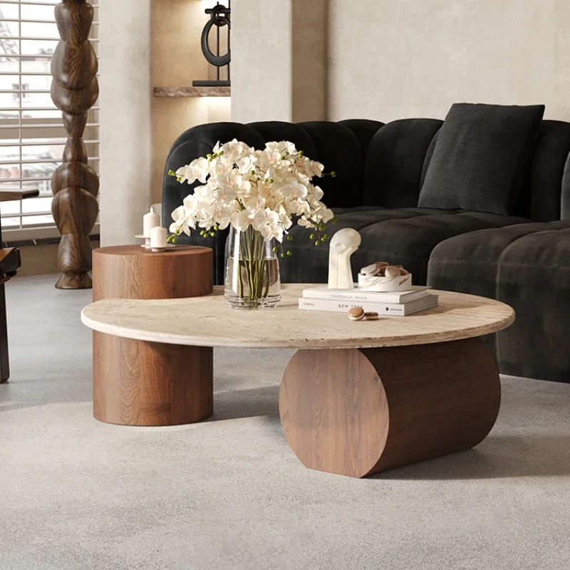 Stone Italian Side Table Nordic Natural Travertine Unique Wood Coffee Table Round Stone Designer Stolik Kawowy Home Furniture
Stone Italian Side Table Nordic Natural Travertine Unique Wood Coffee Table Round Stone Designer Stolik Kawowy Home Furniture
