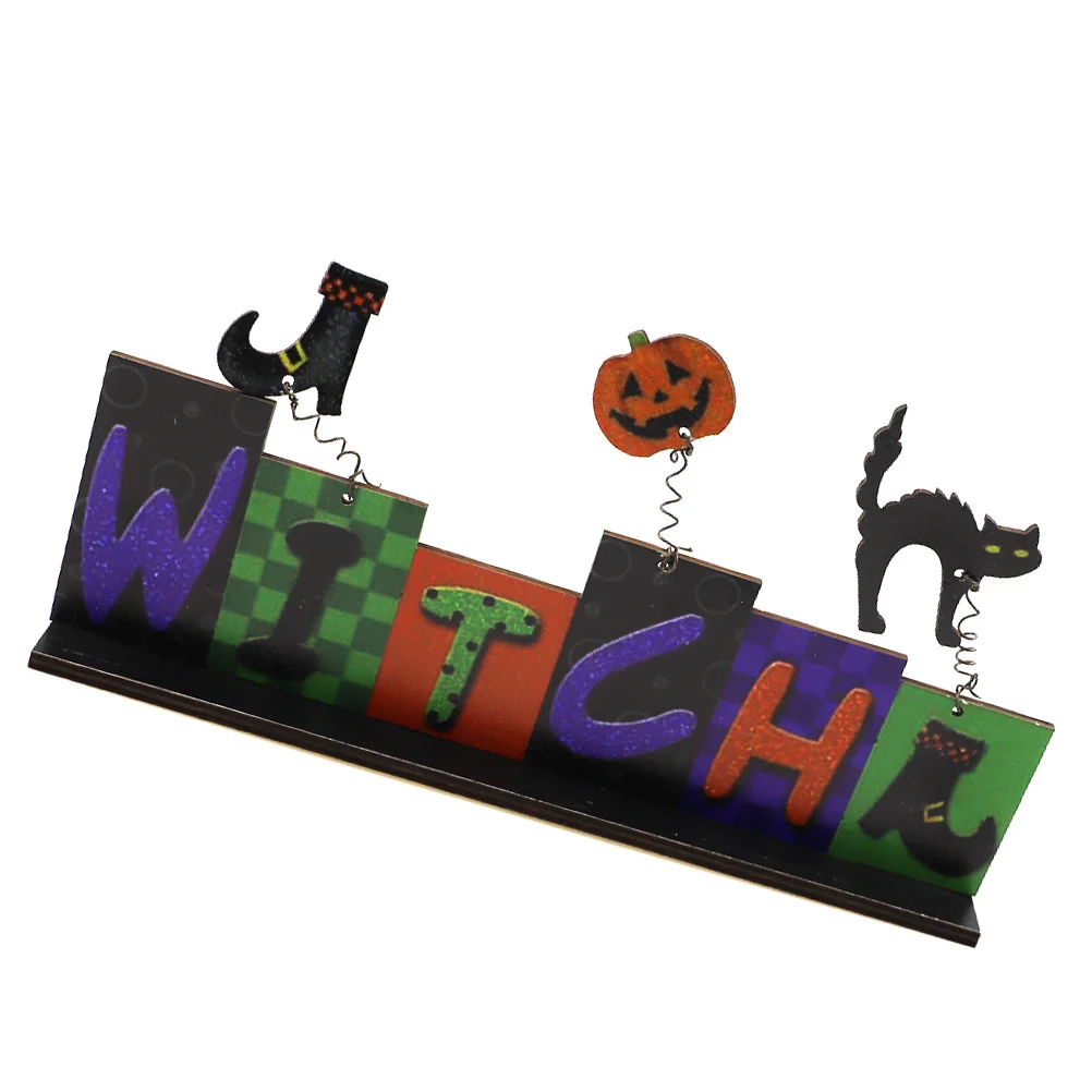 Halloween Decor Wooden Craft Cartoon nament Home Adornment Table Top Witches Party Decoration Unique Festive Chic
Halloween Decor Wooden Craft Cartoon nament Home Adornment Table Top Witches Party Decoration Unique Festive Chic