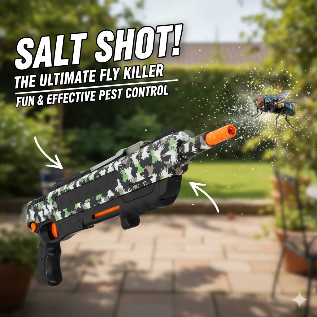 3.0 Salt Power Gun Fly Mosquito Killer Eco-Friendly Salt Bullet Toy Gun for Indoor Outdoor Pest Control
3.0 Salt Power Gun Fly Mosquito Killer Eco-Friendly Salt Bullet Toy Gun for Indoor Outdoor Pest Control
