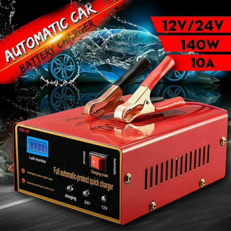 LCD Car ATV 12/24V Motorcycle Pulse Repair Battery Charger AGM Automatic US Plug
LCD Car ATV 12/24V Motorcycle Pulse Repair Battery Charger AGM Automatic US Plug