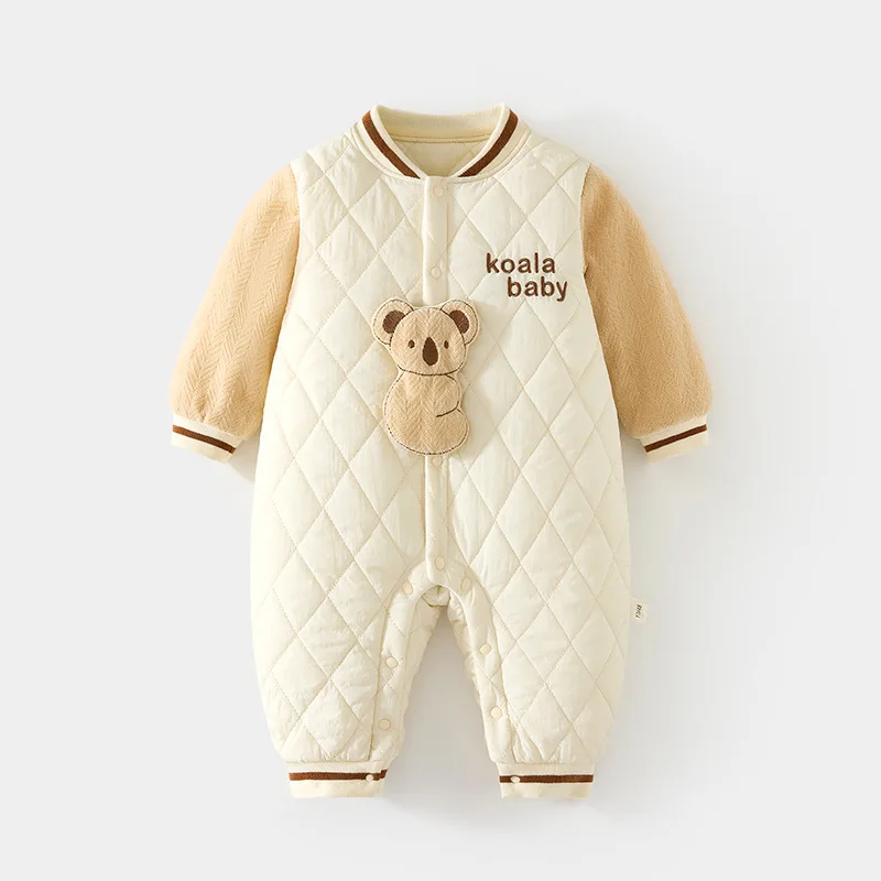 Baby Jumpsuit 120G Cotton Padded Baby Quilted Go out in Autumn and Winter Romper Thin Cotton Thickened Split Romper for Children
Baby Jumpsuit 120G Cotton Padded Baby Quilted Go out in Autumn and Winter Romper Thin Cotton Thickened Split Romper for Children
