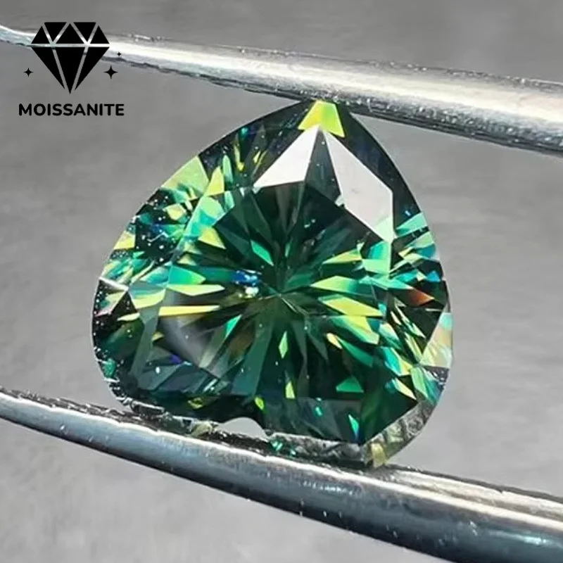 1 Pc 1/2 Carat Blue Green Heart Cut Loose Moissanite, Loose Gemstone, Perfect for Ring, Necklace, Pendant.
1 Pc 1/2 Carat Blue Green Heart Cut Loose Moissanite, Loose Gemstone, Perfect for Ring, Necklace, Pendant.