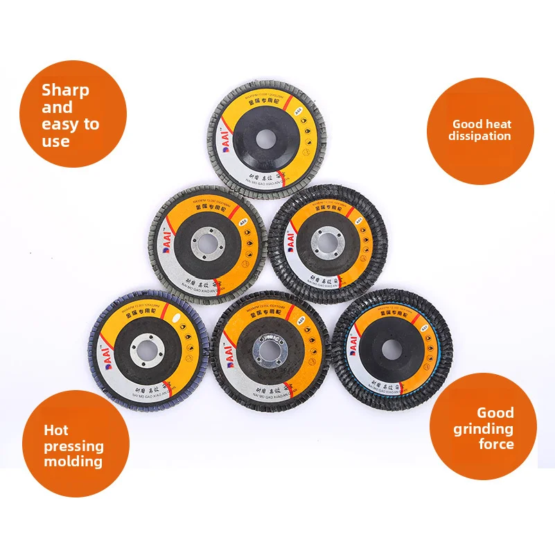 100mm flap disc, thickened flap disc, sintered abrasive cloth wheel, angle grinder polishing disc
100mm flap disc, thickened flap disc, sintered abrasive cloth wheel, angle grinder polishing disc