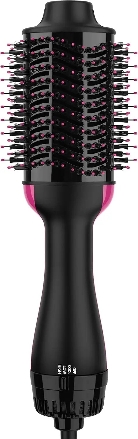 4 in 1 Hair Dryer Brush, Hot Air Straightener & Volumizer with Negative Ion Anti-Frizz, Ceramic Titanium Barrel, Blow Dryer Styler for Smooth Volume
4 in 1 Hair Dryer Brush, Hot Air Straightener & Volumizer with Negative Ion Anti-Frizz, Ceramic Titanium Barrel, Blow Dryer Styler for Smooth Volume