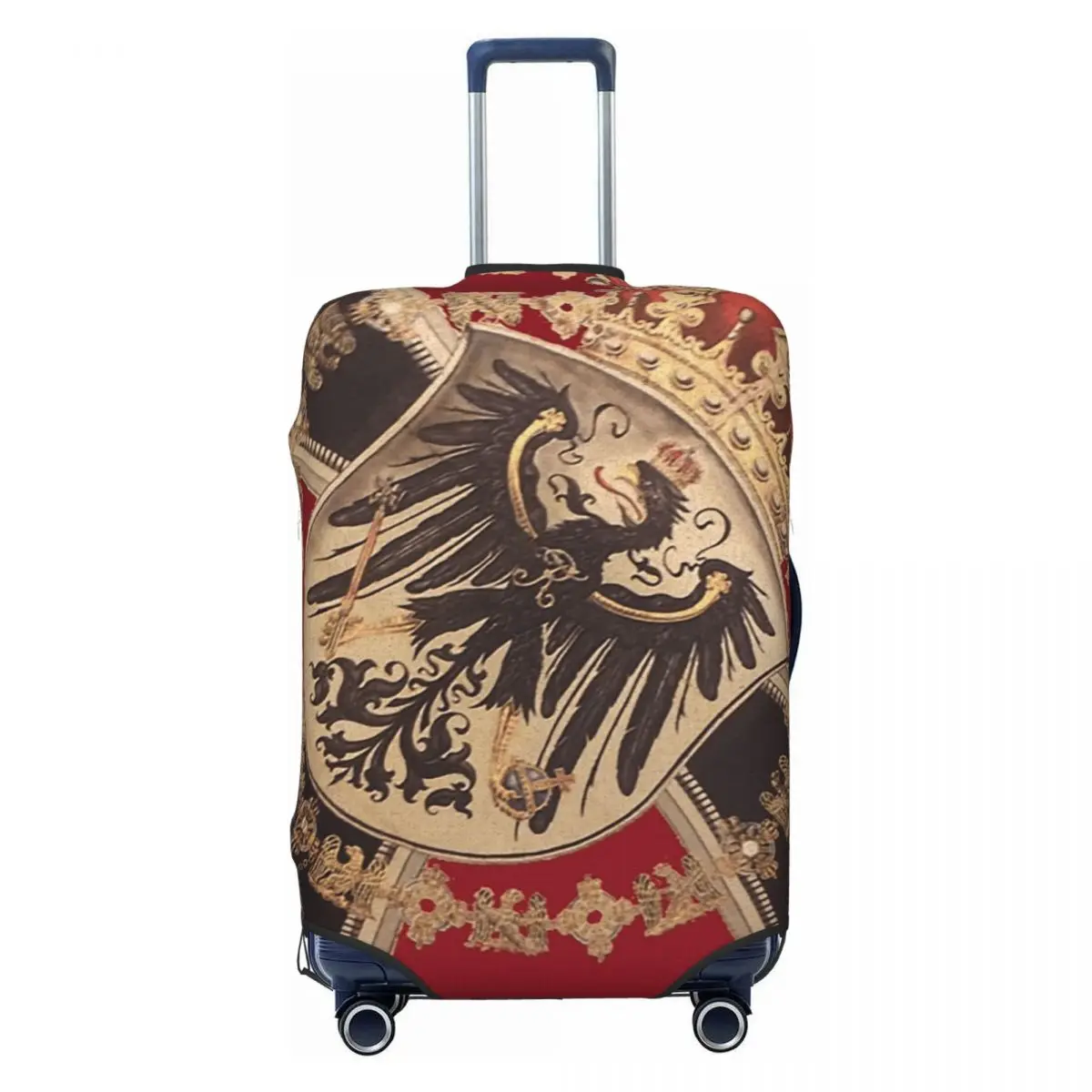 German Eagle And Iron Cross Of Prussia Travel Luggage Cover Elastic Kingdom of Prussia Flag Emblem Suitcase Cover Protector
German Eagle And Iron Cross Of Prussia Travel Luggage Cover Elastic Kingdom of Prussia Flag Emblem Suitcase Cover Protector