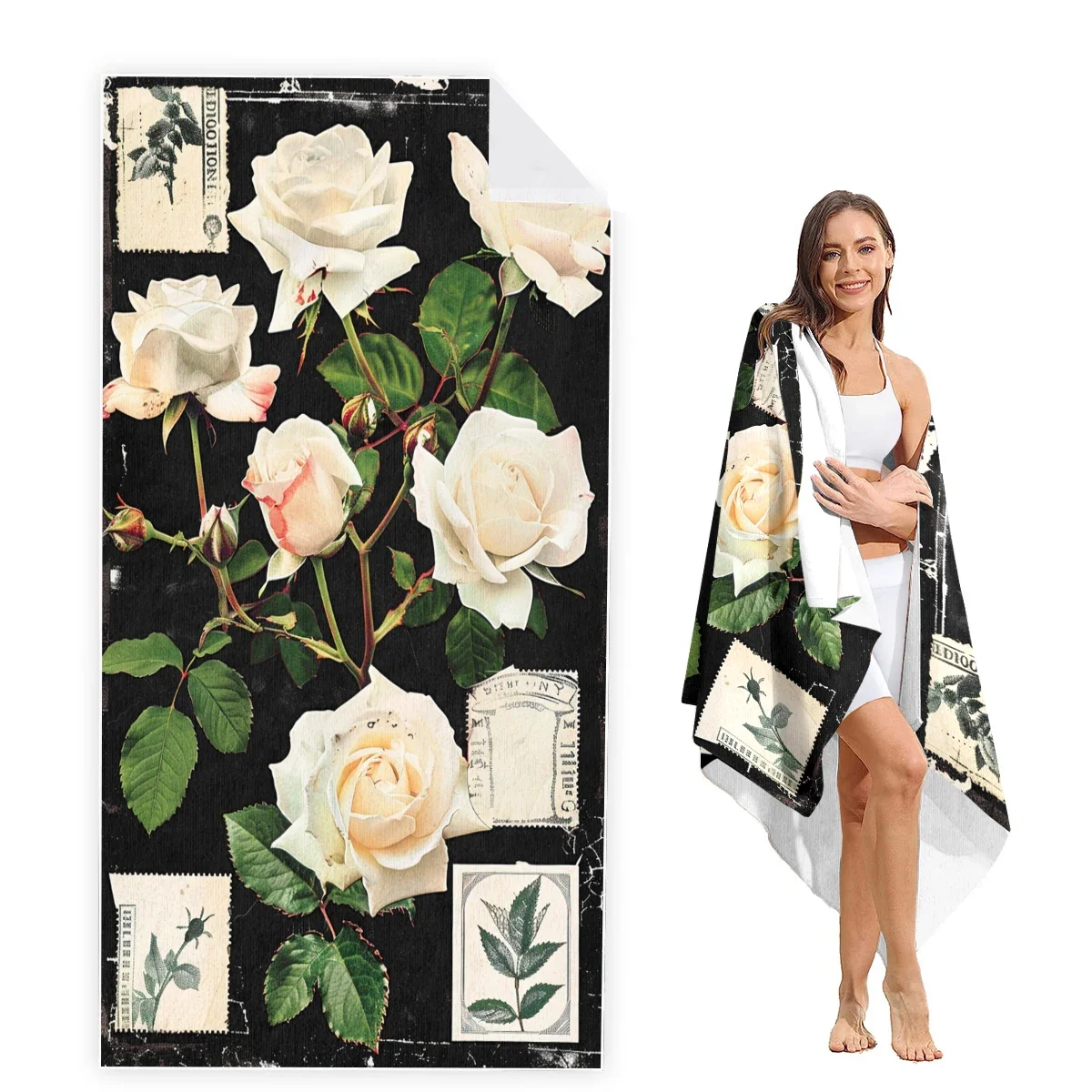 Rose Beach Towel Oversized, Super Absorbent Sand Free Thick Microfiber Beach Towel,Beach Towels for Kids,Men,Women,Girls
Rose Beach Towel Oversized, Super Absorbent Sand Free Thick Microfiber Beach Towel,Beach Towels for Kids,Men,Women,Girls