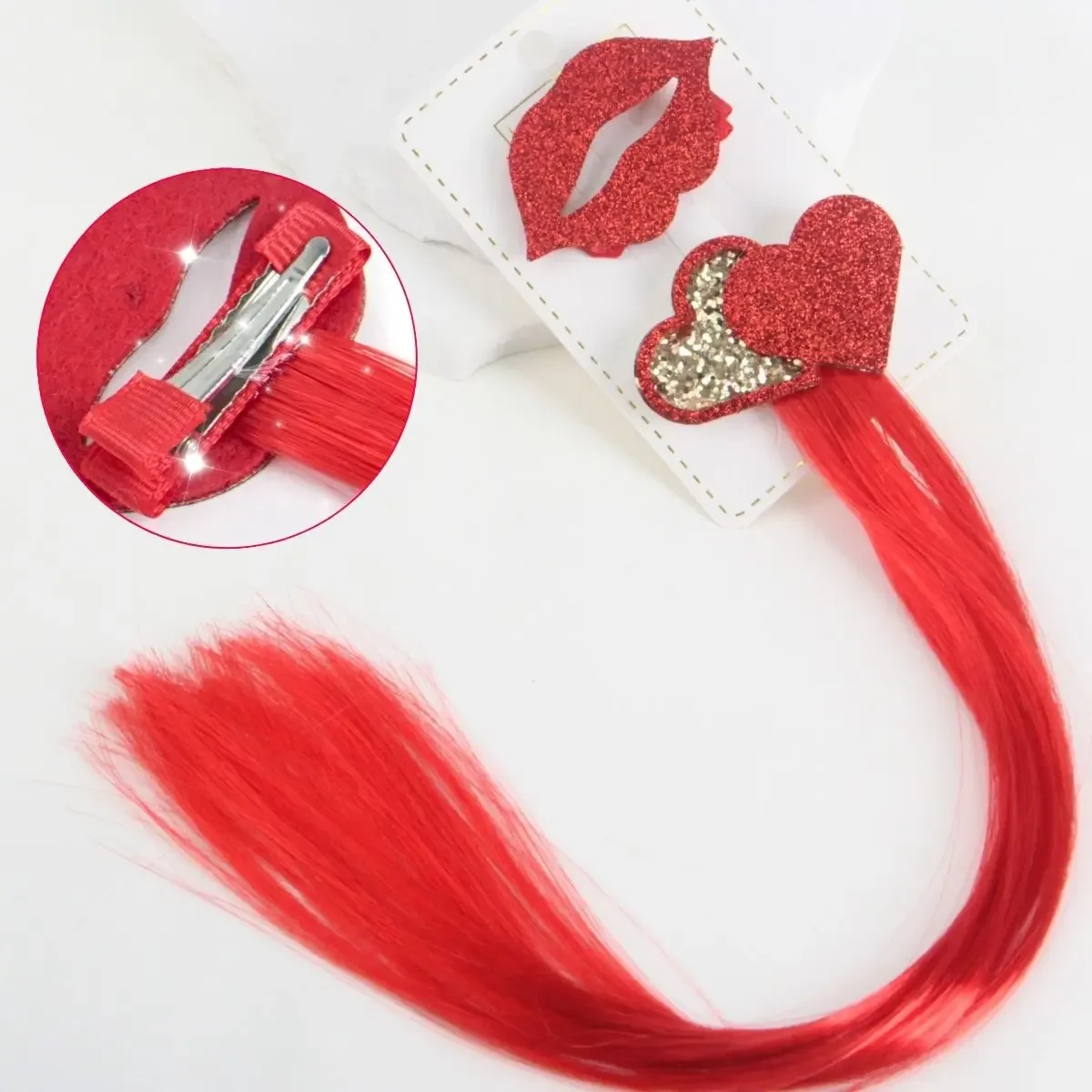 Яркие губы, кулон, красные длинные прямые волосы, химическое волокно, синтетические накладные аксессуары для волос, подарок на день Святого Валентина
Яркие губы, кулон, красные длинные прямые волосы, химическое волокно, синтетические накладные аксессуары для волос, подарок на день Святого Валентина