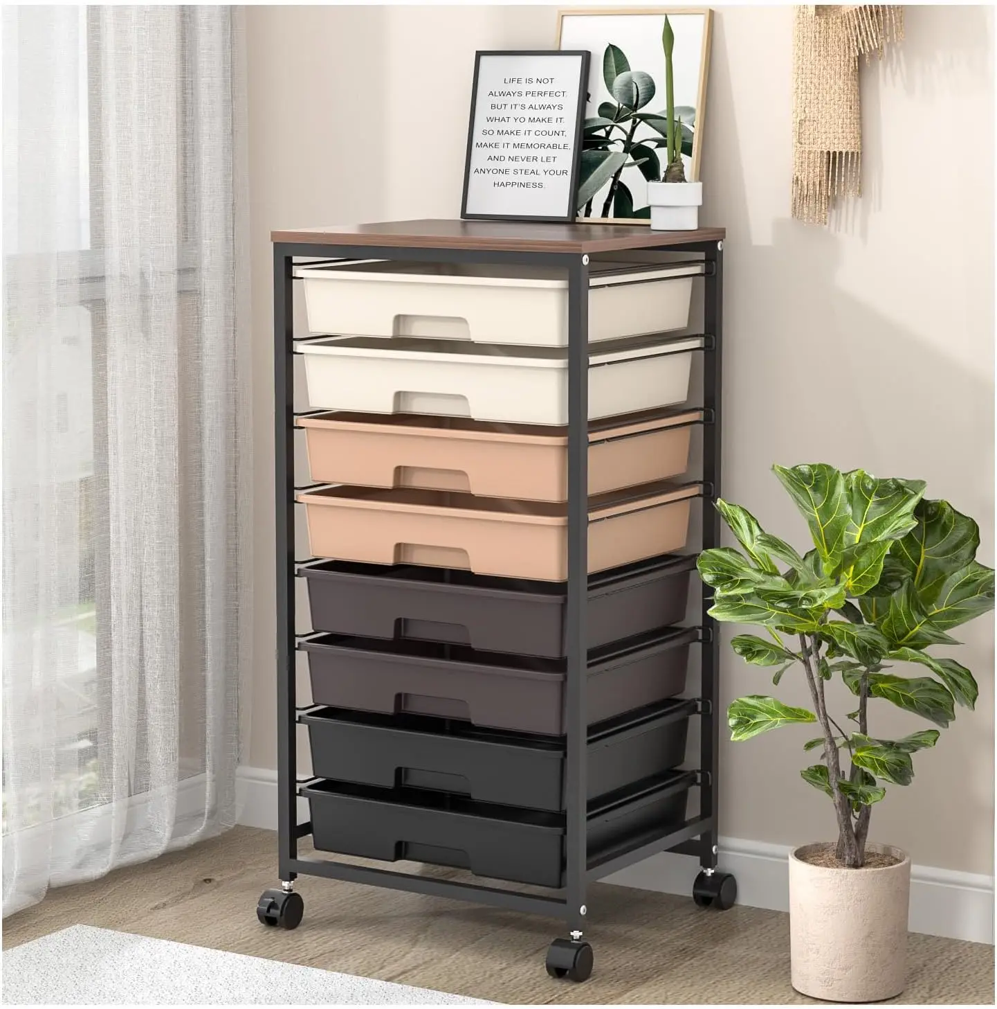 Rolling Storage Cart With 8 Drawers And Wooden Tabletop, Utility Cart For Living Room, Classroom, Bedroom, Bathroom, Dorm,
Rolling Storage Cart With 8 Drawers And Wooden Tabletop, Utility Cart For Living Room, Classroom, Bedroom, Bathroom, Dorm,