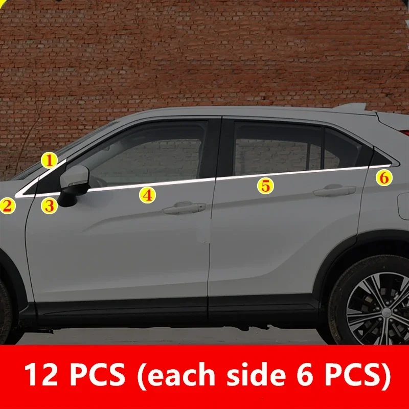 WELKINRY For Mitsubishi Eclipse Cross 2018-2025 Stainless Steel Car Body Door Window Bottom Lower Cover Trim
WELKINRY For Mitsubishi Eclipse Cross 2018-2025 Stainless Steel Car Body Door Window Bottom Lower Cover Trim