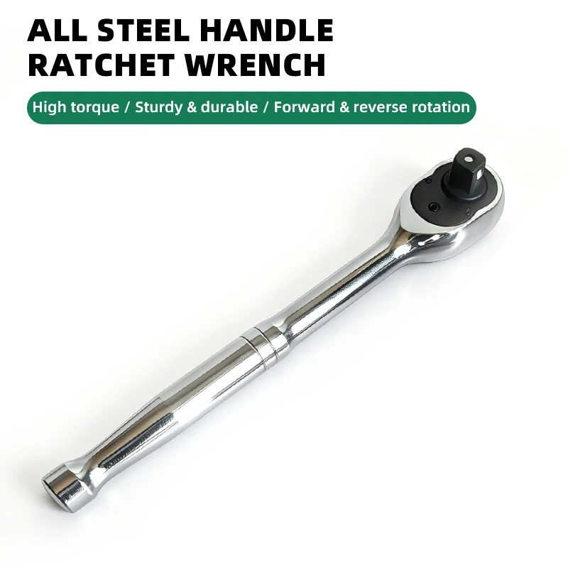 All Steel Handle Ratchet Wrench,1/2"Drive Large Ratchet Wrench, Quick Release Dual Direction Hand Ratchet Wrench for Auto Repair
All Steel Handle Ratchet Wrench,1/2"Drive Large Ratchet Wrench, Quick Release Dual Direction Hand Ratchet Wrench for Auto Repair