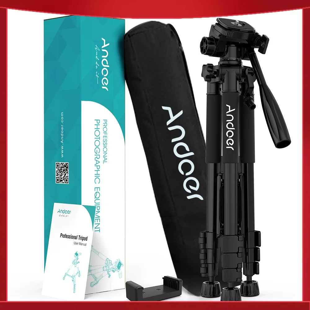 Andoer TTT-663N 57.5inch Travel Lightweight Camera Tripod Stand Phone Tripod for DSLR SLR Camcorder Photography Video Shooting
Andoer TTT-663N 57.5inch Travel Lightweight Camera Tripod Stand Phone Tripod for DSLR SLR Camcorder Photography Video Shooting