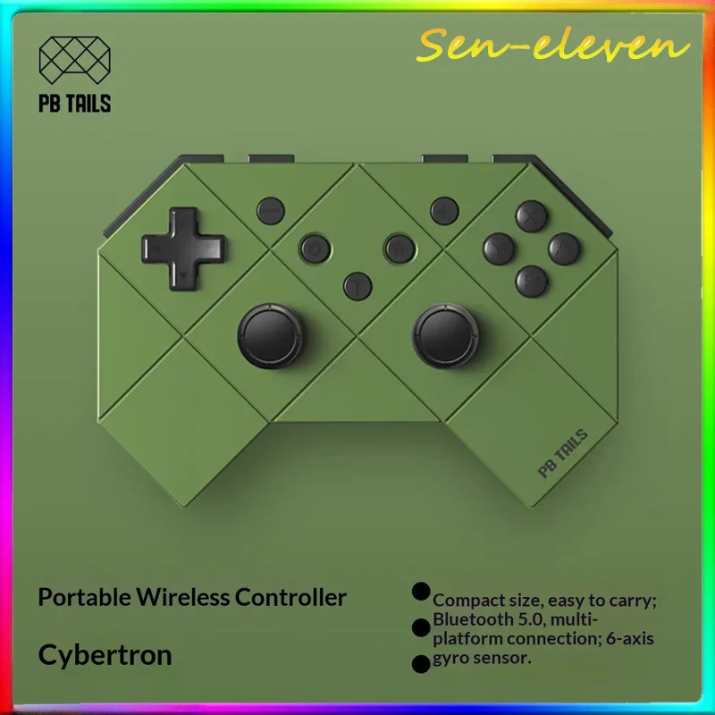 Портативный беспроводной Bluetooth-геймпад PBTAILS Cybertron для Switch, ПК, мобильных устройств, Xbox, Steam, оригинальный дизайн
Портативный беспроводной Bluetooth-геймпад PBTAILS Cybertron для Switch, ПК, мобильных устройств, Xbox, Steam, оригинальный дизайн