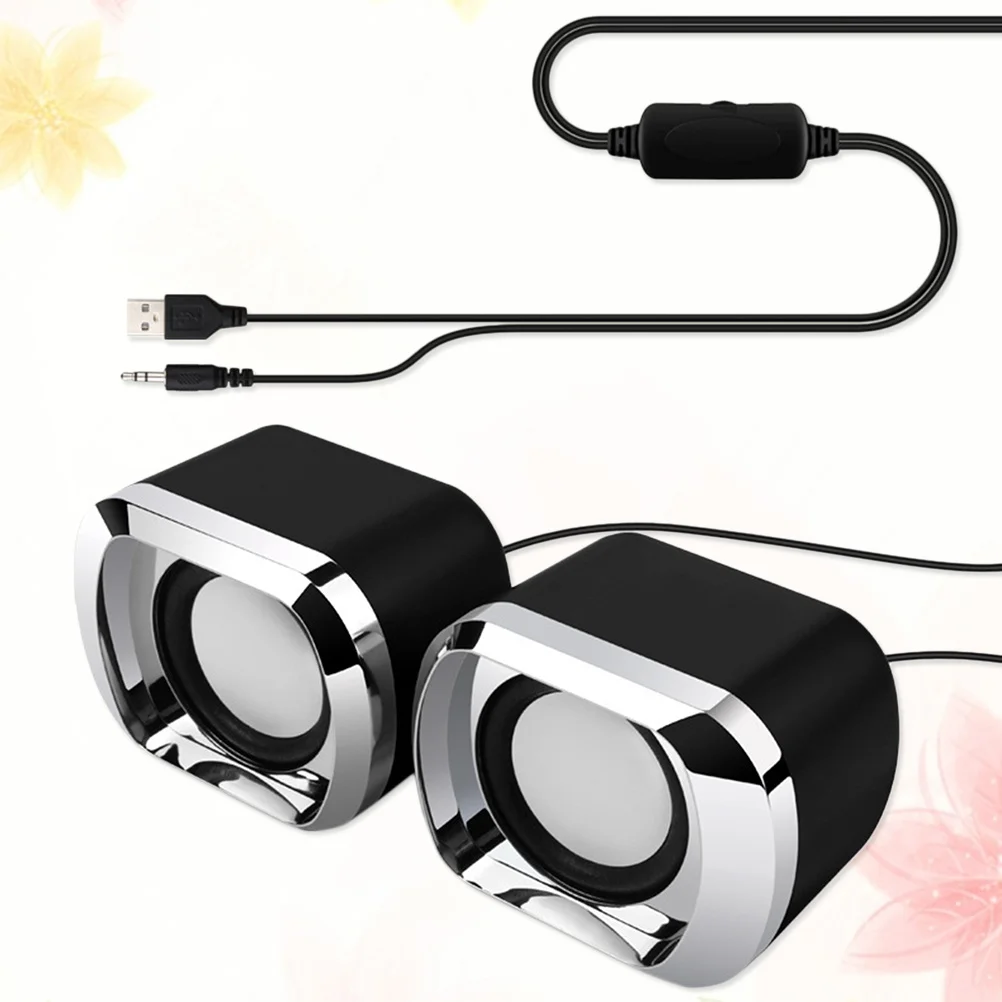 2Pcs Compact USB 2.0 Wired Multimedia Computer Speaker Anti-Interference Stereo Sound for Home Office Use Black
2Pcs Compact USB 2.0 Wired Multimedia Computer Speaker Anti-Interference Stereo Sound for Home Office Use Black