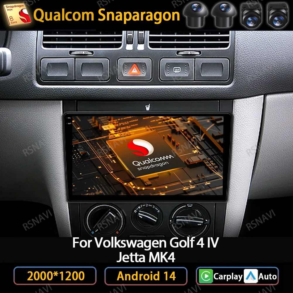 Автомобильный радиоприемник на Android 14 для Volkswagen VW Golf 4 IV Jetta MK4, мультимедийный стерео видеоплеер Carplay Auto GPS NAVI 4G LTE 5G WIFI
Автомобильный радиоприемник на Android 14 для Volkswagen VW Golf 4 IV Jetta MK4, мультимедийный стерео видеоплеер Carplay Auto GPS NAVI 4G LTE 5G WIFI