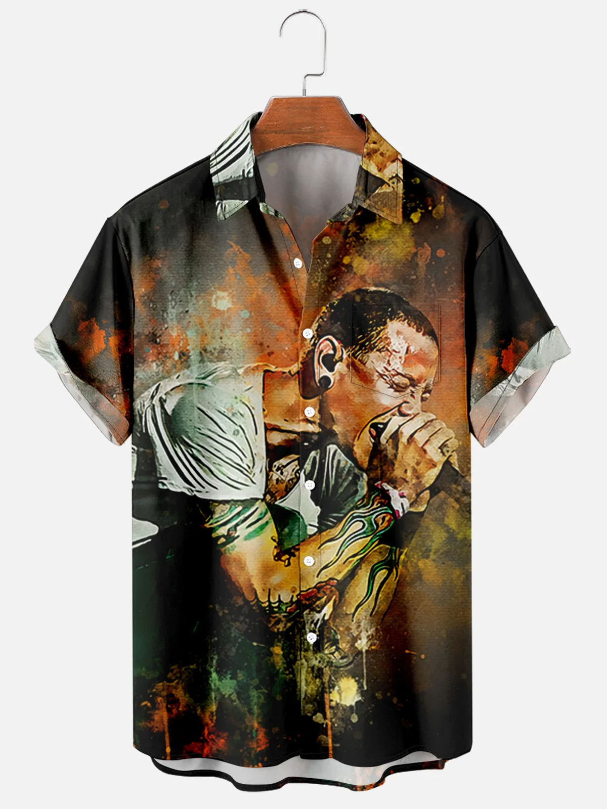 Мужская клетчатая рубашка в стиле Харадзюку, рубашка с коротким рукавом, нагрудным карманом, весна-лето 2024
Мужская клетчатая рубашка в стиле Харадзюку, рубашка с коротким рукавом, нагрудным карманом, весна-лето 2024