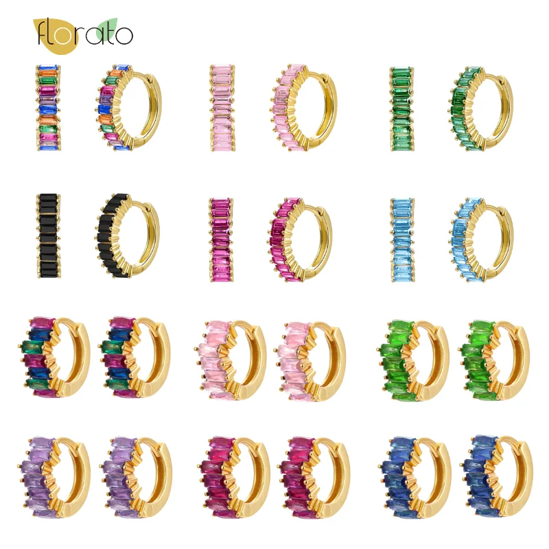 925 Sterling Silver Ear Needle Luxury Circle Earrings Colorful Geometry Crystal Hoop Earrings For Women Fashion Jewelry Gift
925 Sterling Silver Ear Needle Luxury Circle Earrings Colorful Geometry Crystal Hoop Earrings For Women Fashion Jewelry Gift