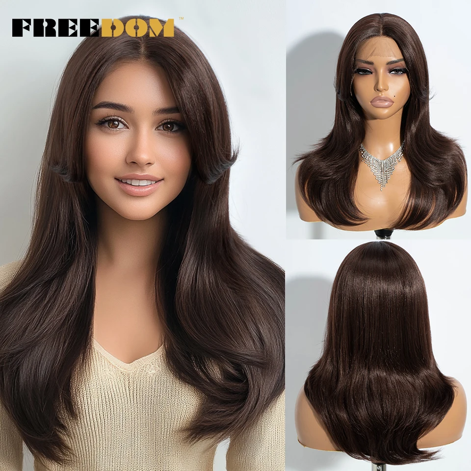 FREEDOM Synthetic Lace Front Wig Straight Ombre Blonde Brown Lace Wigs For Black Women 20 Inch Wig With Bangs Cosplay Lace Wig
FREEDOM Synthetic Lace Front Wig Straight Ombre Blonde Brown Lace Wigs For Black Women 20 Inch Wig With Bangs Cosplay Lace Wig
