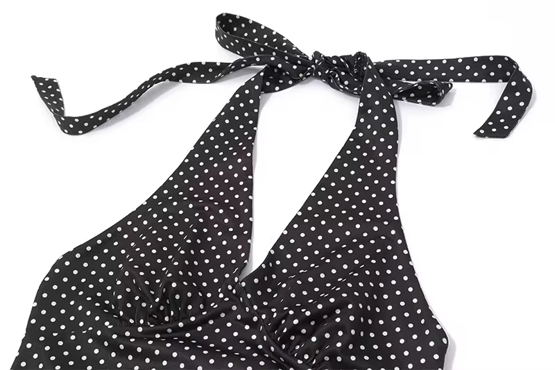 Sexy Deep V Neck Polka Dot Print Long Dress Summer Sleeveless Slim Women Holiday Dress Elegant High Waist Patchwork Maxi Dresses
Sexy Deep V Neck Polka Dot Print Long Dress Summer Sleeveless Slim Women Holiday Dress Elegant High Waist Patchwork Maxi Dresses