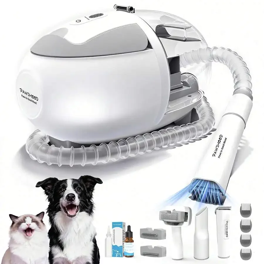 Pawimood Pet Grooming Vacuum, Steam Brush,Dog Grooming Kit, 13kPa 2L Dust Cup Dog Deshedding Vacuum Brush With 5 Grooming Tools
Pawimood Pet Grooming Vacuum, Steam Brush,Dog Grooming Kit, 13kPa 2L Dust Cup Dog Deshedding Vacuum Brush With 5 Grooming Tools