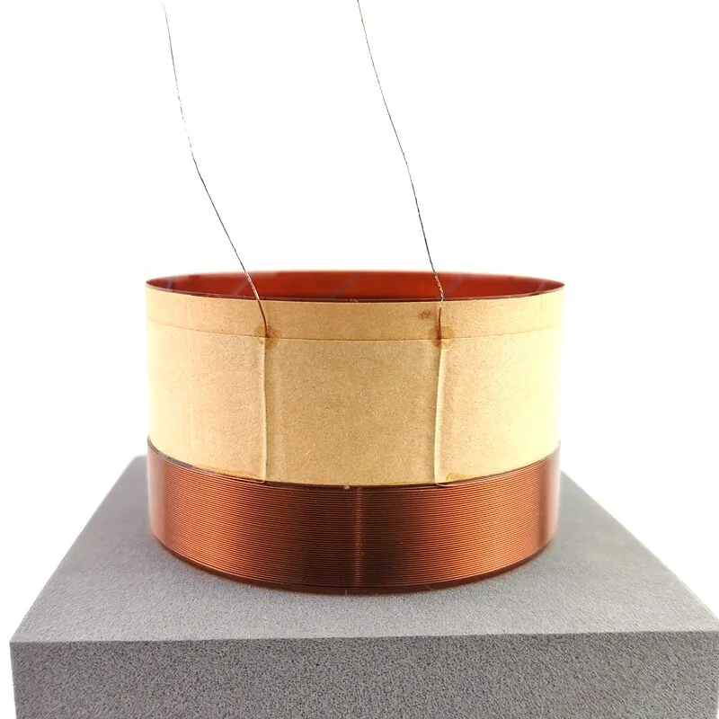 75.5mm low-frequency voice coil, high power, Kabi Tong, double-layer external coil wire, 45mm , wire height 16mm, 8 ohms
75.5mm low-frequency voice coil, high power, Kabi Tong, double-layer external coil wire, 45mm , wire height 16mm, 8 ohms