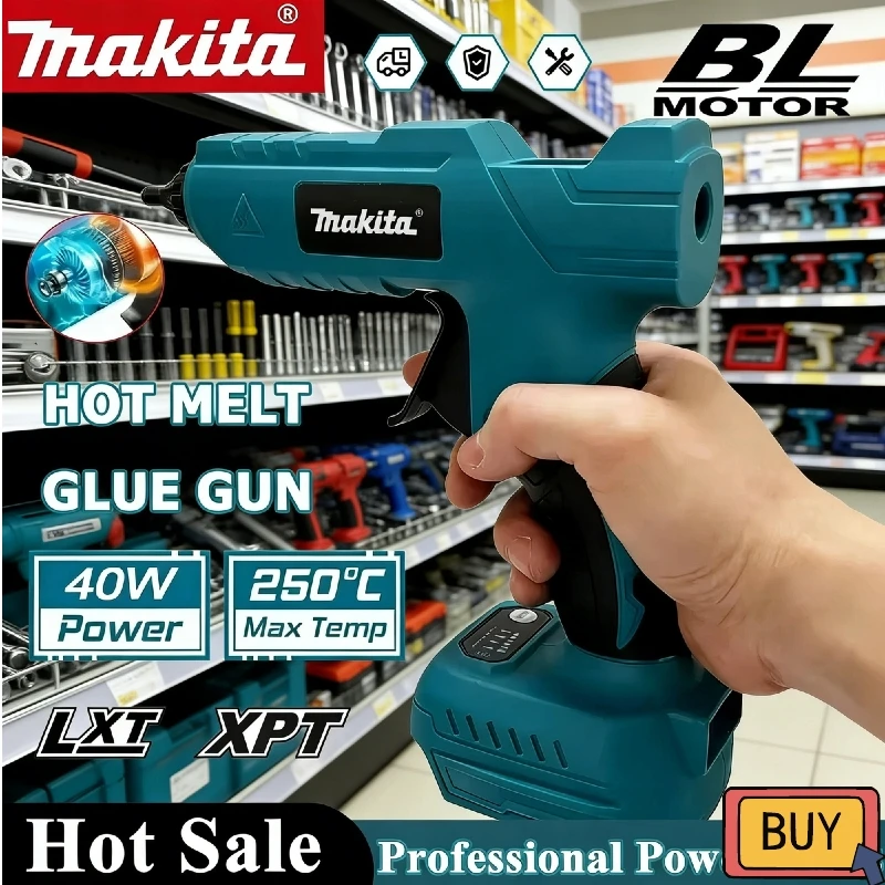 Makita Hot Air Gun Cordless Electric 18V Handheld Hot Glue Gun Repair DIY Tool Hot Melt Welding Anti-scald Nozzle
Makita Hot Air Gun Cordless Electric 18V Handheld Hot Glue Gun Repair DIY Tool Hot Melt Welding Anti-scald Nozzle