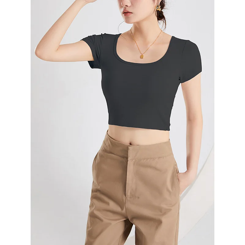 New Square Collar Bra Cup Integrated Slim Modal Sleepwear Vest One Piece Pajamas Women Comfortable Bottom Short Sleeve T-shirt
New Square Collar Bra Cup Integrated Slim Modal Sleepwear Vest One Piece Pajamas Women Comfortable Bottom Short Sleeve T-shirt