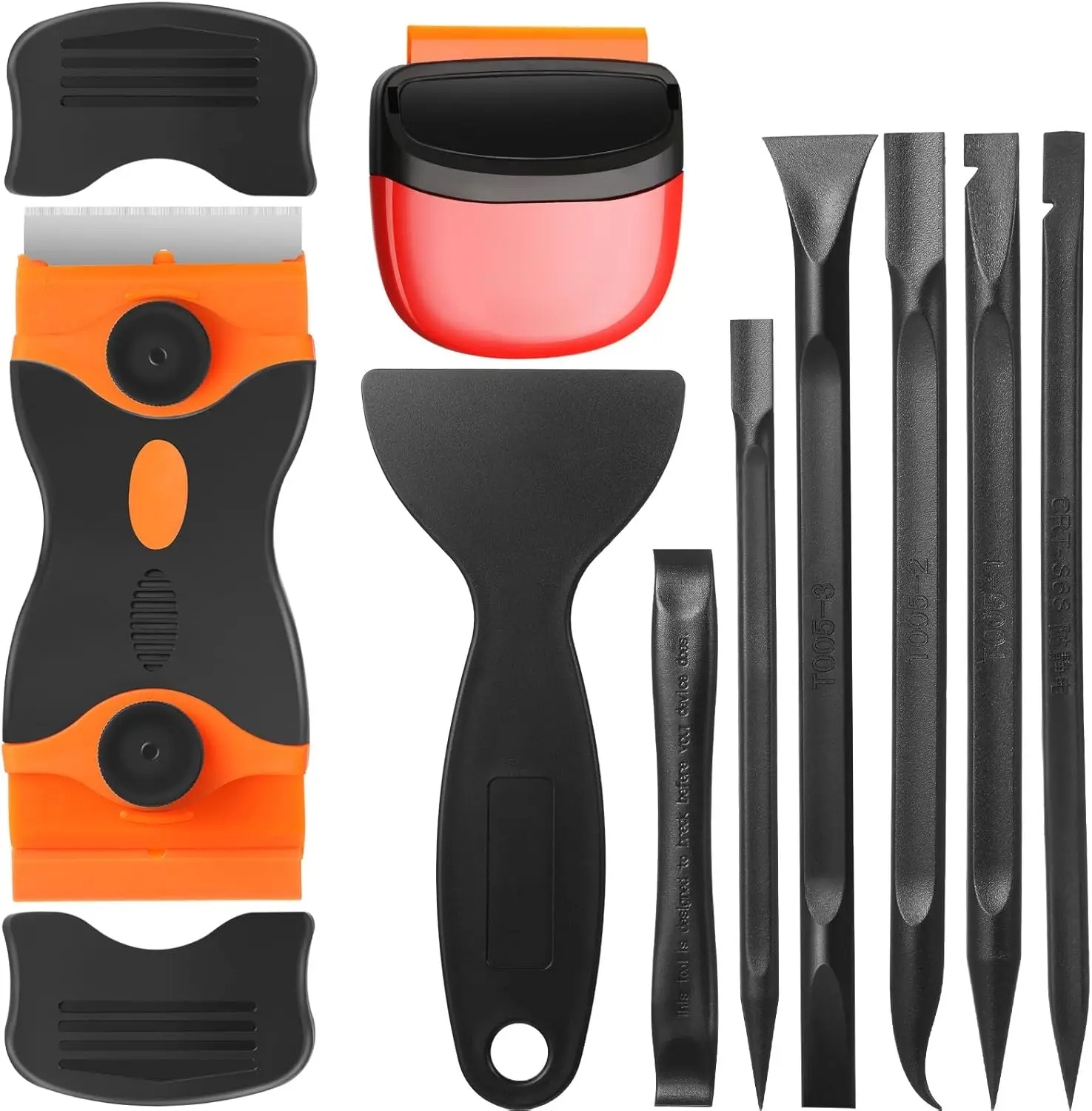 9 Pcs Plastic Scraper Set - Non Scratch Putty Knife for Label Removal, Paint Cleaning, Window & Floor
9 Pcs Plastic Scraper Set - Non Scratch Putty Knife for Label Removal, Paint Cleaning, Window & Floor