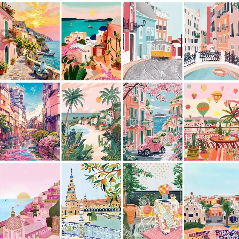 GATYZTORY Town Paint By Numbers Adults Crafts Art Supplies Flower Painting Numbers DIY Paint With Numbers
GATYZTORY Town Paint By Numbers Adults Crafts Art Supplies Flower Painting Numbers DIY Paint With Numbers